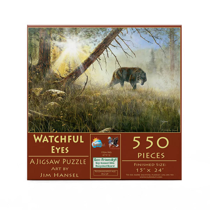 Sunsout Watchful Eyes 550 Pc Jigsaw Puzzle 67312