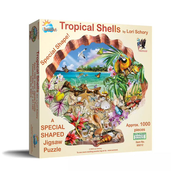 Sunsout Tropical Shells 800 Pc Special Shape Jigsaw Puzzle 95012