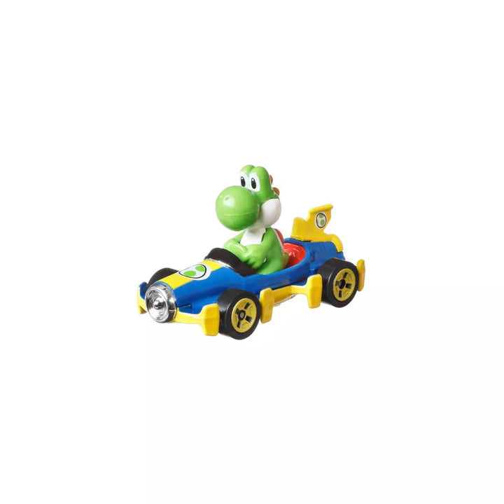 Hot Wheels Mario Kart 1:64 Scale Yoshi - Mach 8 Collectible Vehicle