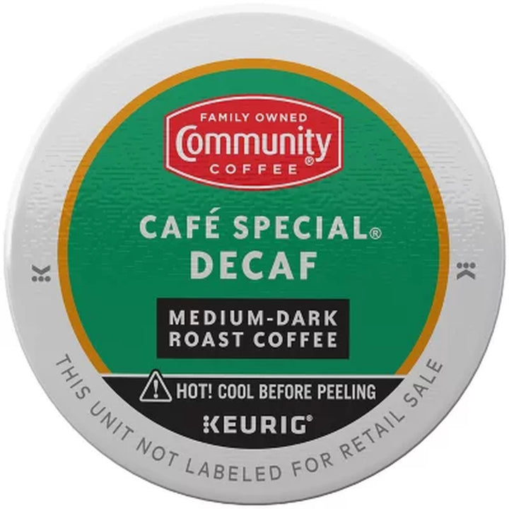 Community Coffee Café Special Decaf Medium-Dark Roast Single Serve (72 Ct.)