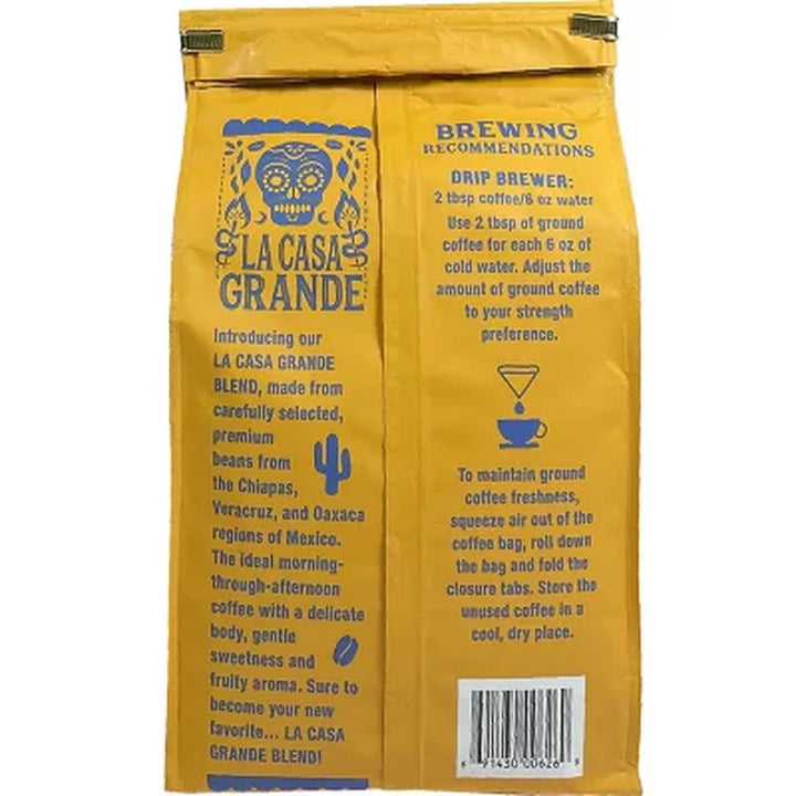 La Casa Grande 100% Mexican Arabica Ground Coffee 40 Oz.