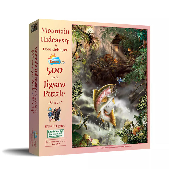 Sunsout Mountain Hideaway 500 Pc Jigsaw Puzzle 57161