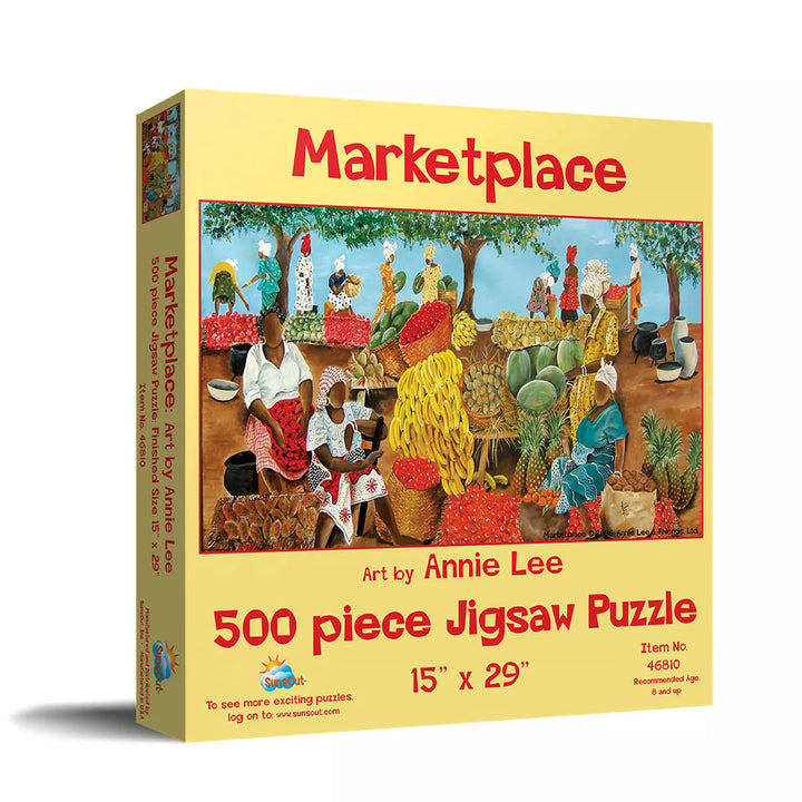 Sunsout Marketplace 500 Pc Jigsaw Puzzle 46810