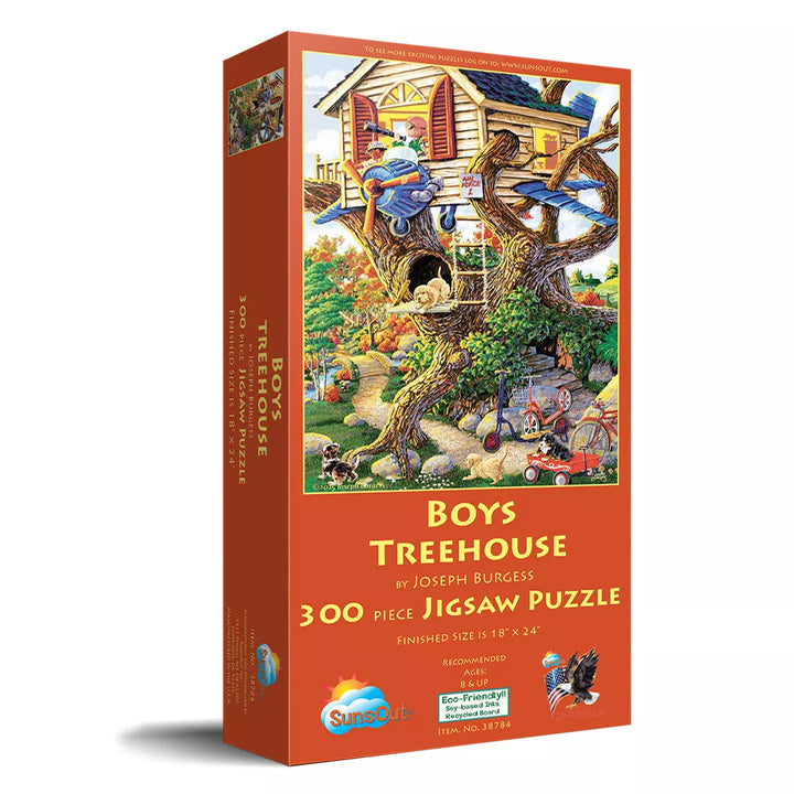 Sunsout Boys Treehouse 300 Pc Jigsaw Puzzle 38784