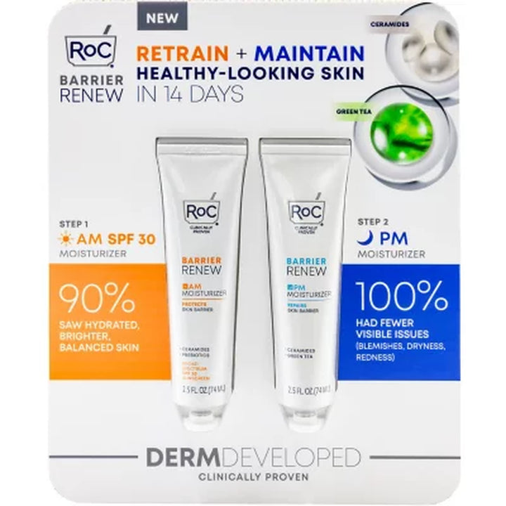 Roc Barrier Renew AM + PM Moisturizer Pack 2.5 Oz., 2 Pk.