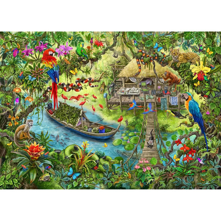 Ravensburger ESCAPE Puzzle KIDS: Jungle Journey Jigsaw Puzzle - 368Pc