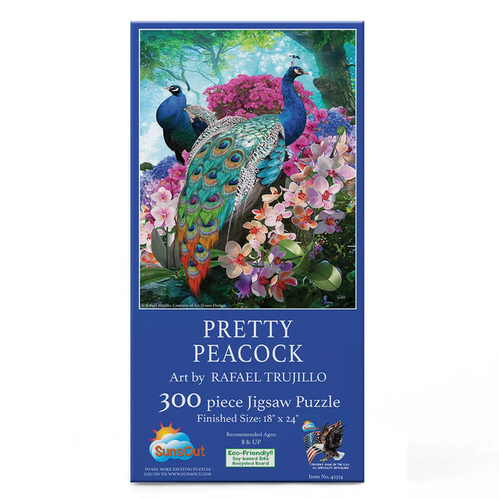 Sunsout Pretty Peacock 300 Pc Jigsaw Puzzle 42374