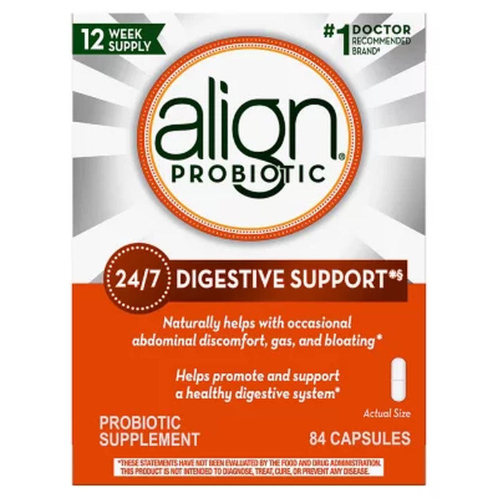 Align Probiotic Supplement for Daily Digestive Health Capsules 84 Ct.
