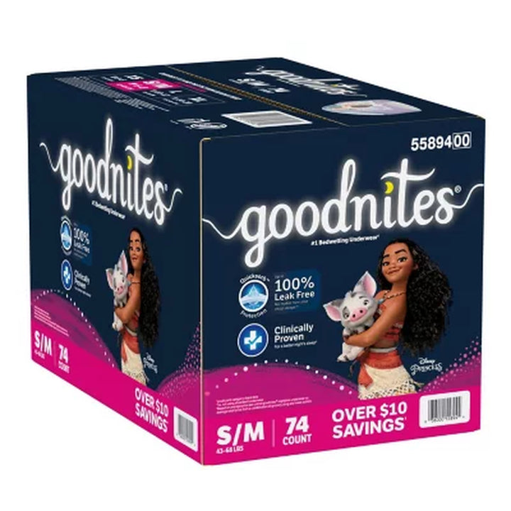 Goodnites Nighttime Bedwetting Underwear for Girls Sizes: Small - Extra Large