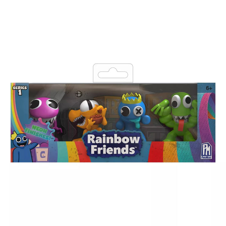 Rainbow Friends Neon Mini Figure Set - 4Pk