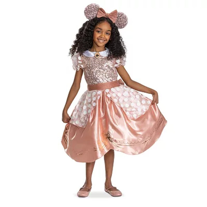 Disney Minnie Mouse Rose Gold Kids Premium Costume