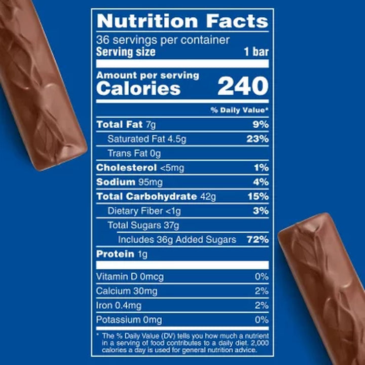 3 Musketeers Chocolate Candy Bars, Full Size, 1.92 Oz., 36 Pk.