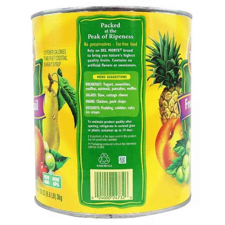 Del Monte Fruit Cocktail in Light Syrup, 106 Oz.