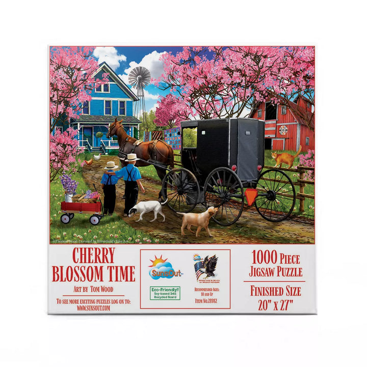 Sunsout Cherry Blossom Time 1000 Pc Jigsaw Puzzle 28982