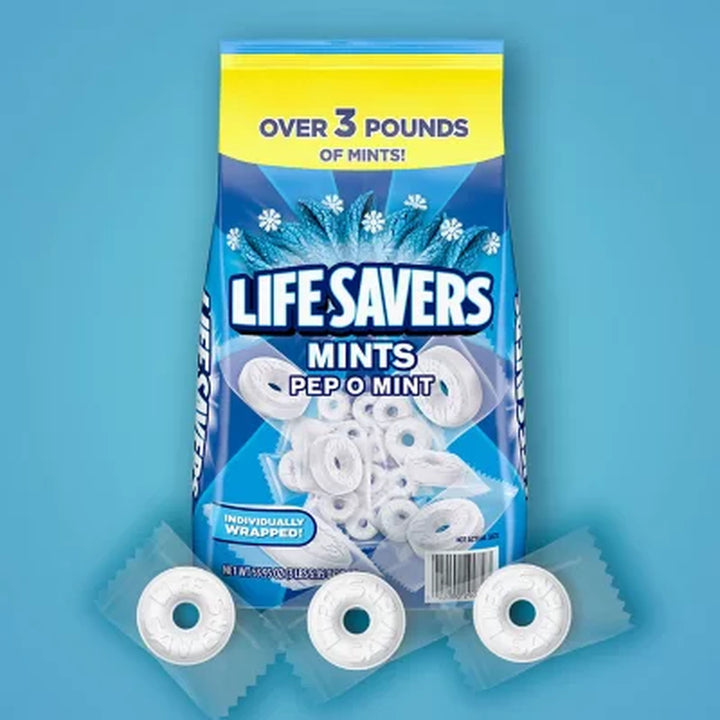 Life Savers Pep-O-Mint Breath Mint Bulk Hard Candy 53.95 Oz.