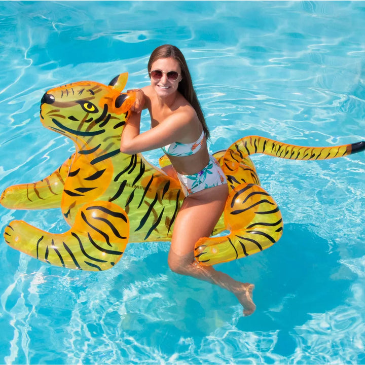 Swimline 73" Inflatable Tiger Ride-On Pool Float