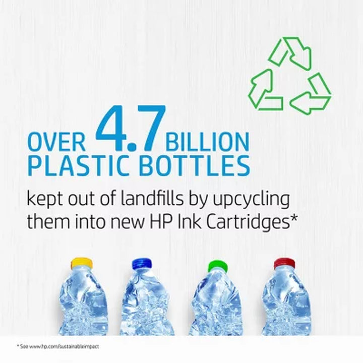 HP 62XL High Yield Ink, Combo Pack, 2 Pack