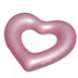 Swimline Metallic Heart Shaped Inner Tube Swimming Pool Float - 68" - Pink