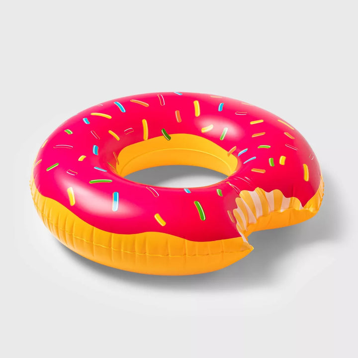 Strawberry Donut Pool Float Bright Pink - Sun Squad™