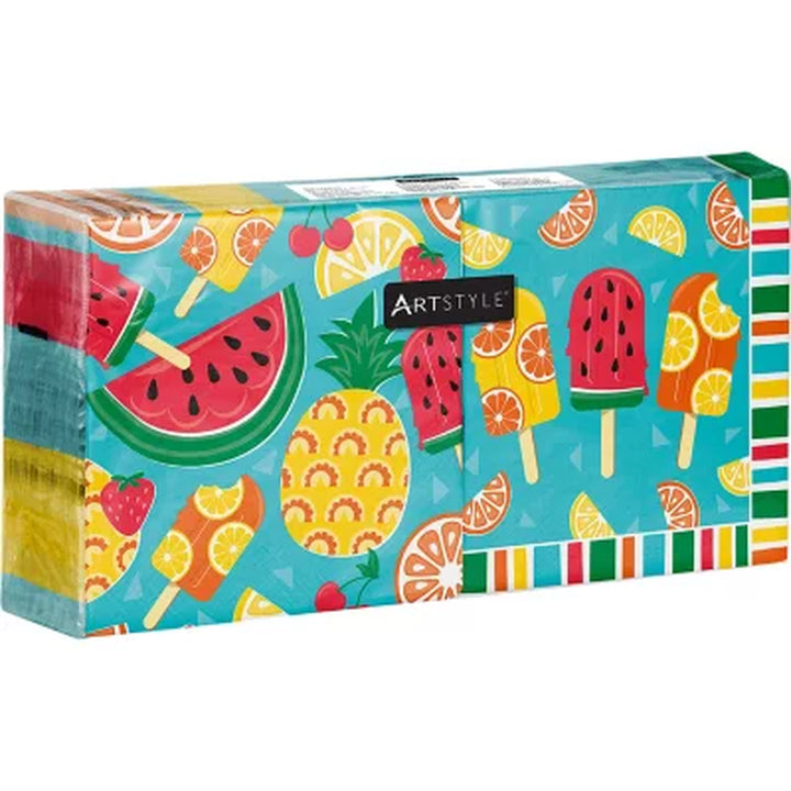 Artstyle Tasty Fruit Paper Plates and Napkins Tableware Kit, 285 Ct