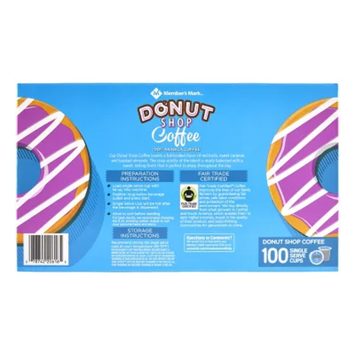 Member’S Mark Medium Roast Coffee Pods, Donut Shop, 100 Ct.