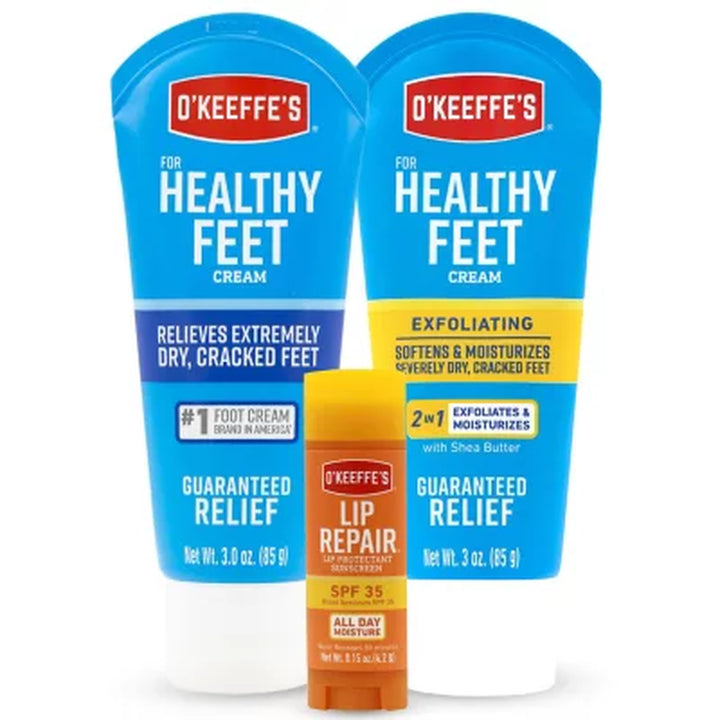O'Keeffe'S Healthy Feet and Lip Repair Variety Set