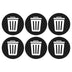 Unique Bargains Trash Stickers Decals Bin Labels Self Adhesive Vinyl Home Office Indoor Use