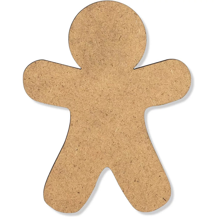 Bright Creations 24 Pack Wooden Gingerbread Men for Crafts, DIY Christmas Ornaments, 3.5 X 4.5 In