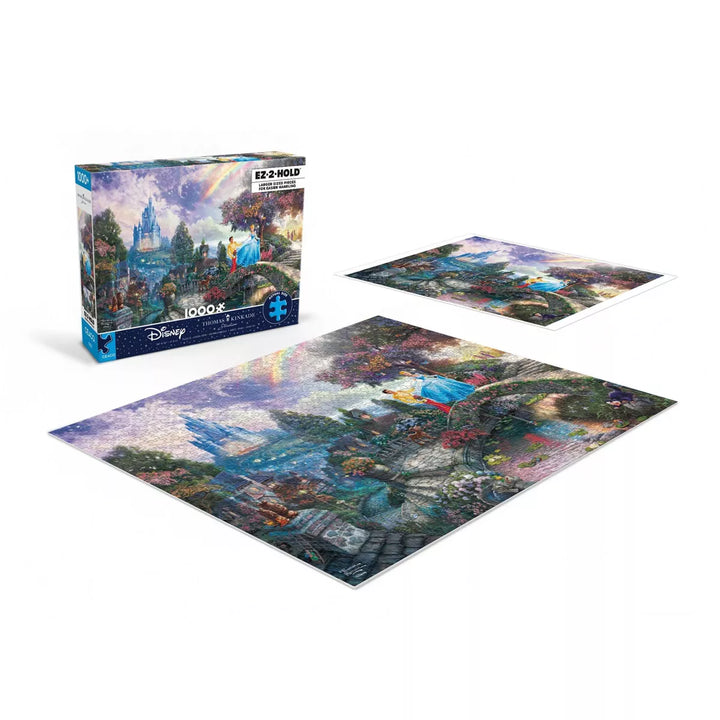 Ceaco Disney Thomas Kinkade: Cinderella Wished upon a Dream Oversized Jigsaw Puzzle - 1000Pc