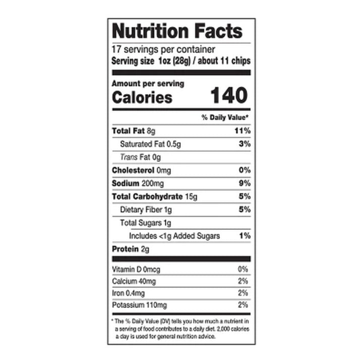 Garden Veggie Flavor Burst Nacho Cheese Tortilla Chips, 17 Oz.
