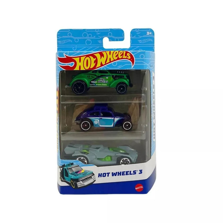 Hot Wheels 3-Car Pack, Multipack of 3 Hot Wheels Vehicles, Styles May Vary