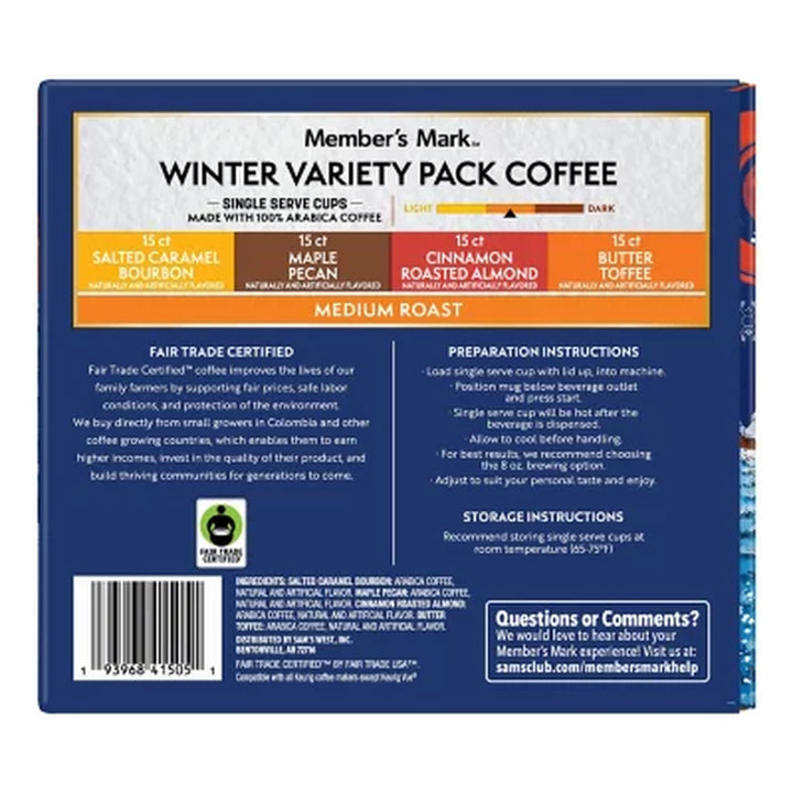 Member’S Mark Medium Roast Winter Coffee Pods, Variety Pack, 60 Ct.