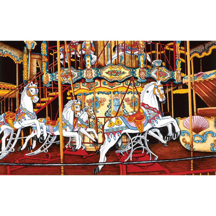 Sunsout Carousel at the Fair 550 Pc Jigsaw Puzzle 62701