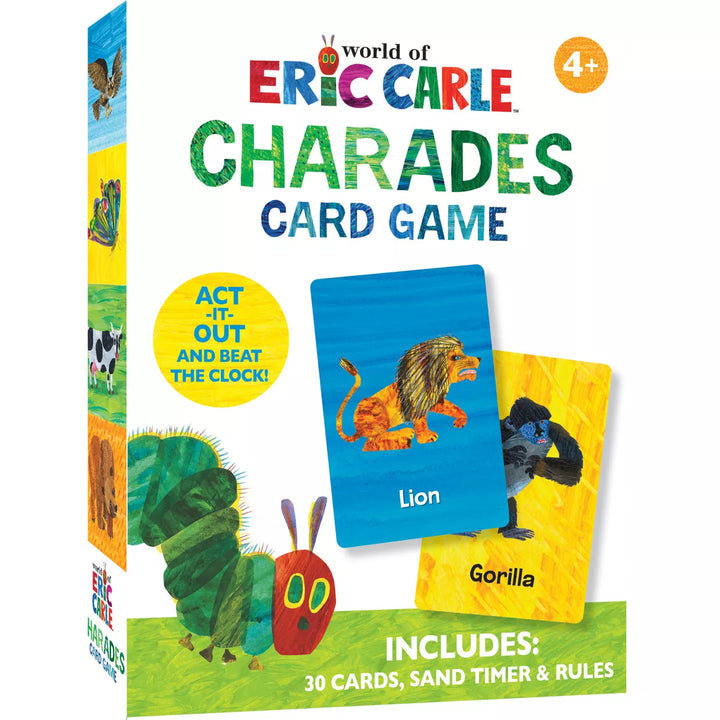 Masterpieces World of Eric Carle Charades Travel Card Game for Kids.