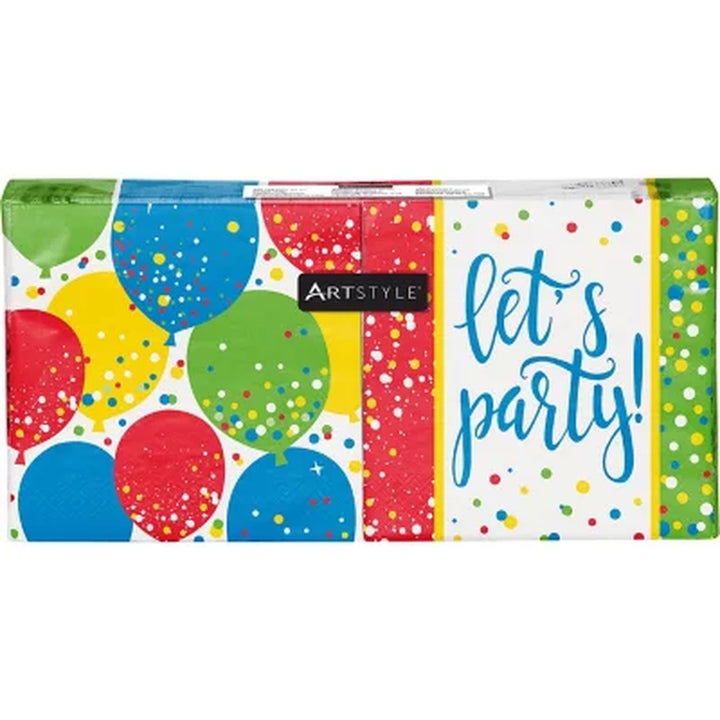 Artstyle Balloon Sparkles Birthday Paper Plates & Napkins Kit 285 Ct.