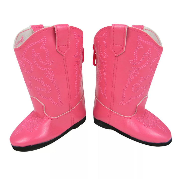 Sophia’S Western Cowboy Boots for 18” Dolls, Hot Pink