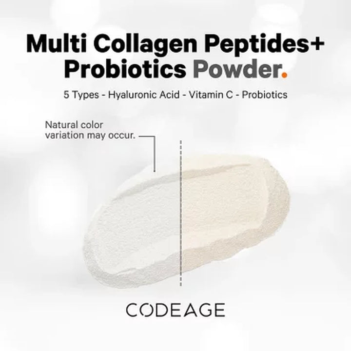 Codeage Multi Collagen Peptides + Powder, Unflavored 21.6 Oz.