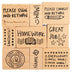 Blue Panda 9 Piece Set of Wooden Teacher Stamps for Classroom, Grading, Homework (Assorted Sizes)