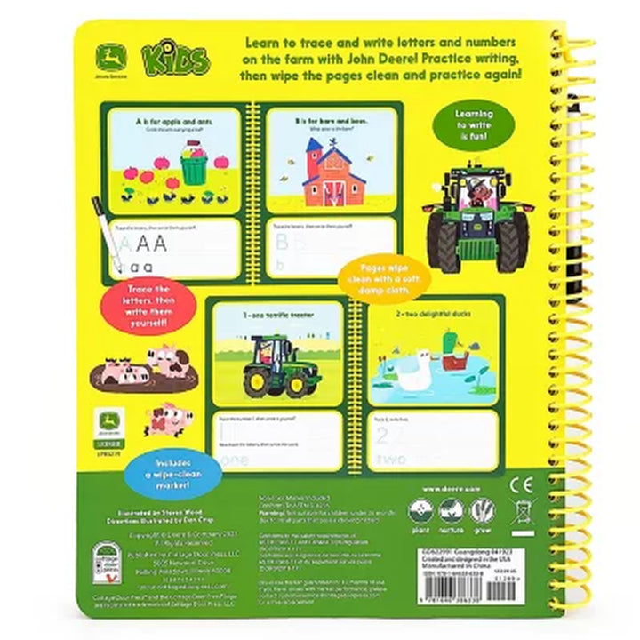 John Deere Kids Writing & Tracing Skills for Kids, Spiral Bound