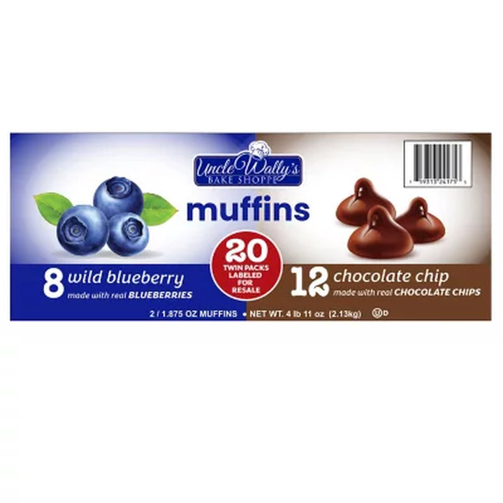 Uncle Wally'S Variety Pack Muffins, 20 Pk.