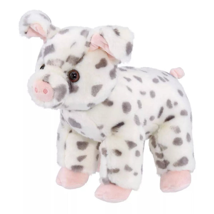 Bearington Hamilton Plush Spotted Pig Stuffed Animal, 10 Inches