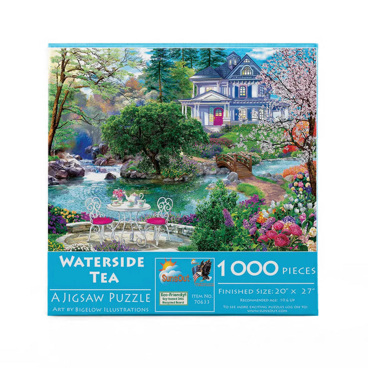 Sunsout Waterside Tea 1000 Pc Jigsaw Puzzle 70633