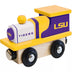 Masterpieces Officially Licensed NCAA LSU Tigers Wooden Toy Train Engine for Kids.