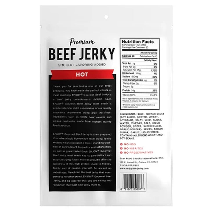 Enjoy Beef Jerky Hot (12 Oz.)