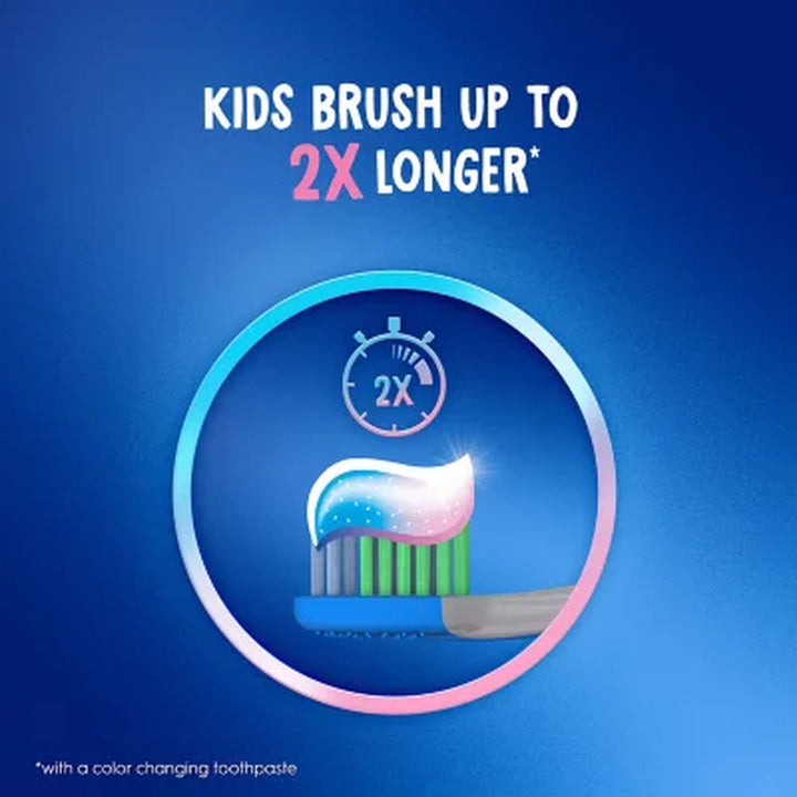 Crest Advanced Kid'S Color Changing Fluoride Toothpaste, Bubblegum Flavor, 4.2 Oz., 4 Pk.