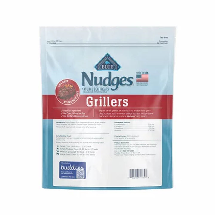 Blue Buffalo Nudges Grillers Natural Dog Treats, Steak Flavored 48 Oz.