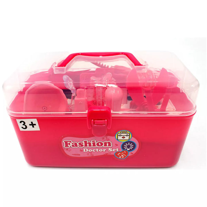 Link Worldwide Ready! Set! Play! Doctor Nurse Medical Kit Playset, Doctor Pretend Play Toy for Girls (Pink)