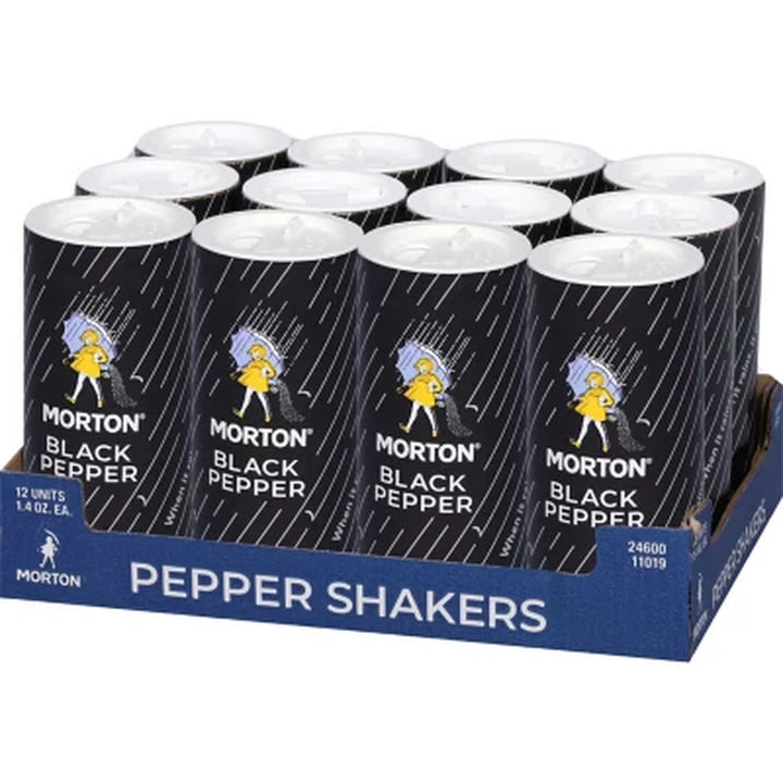 Morton Pepper Shakers 1.2 Oz., 12 Pk.