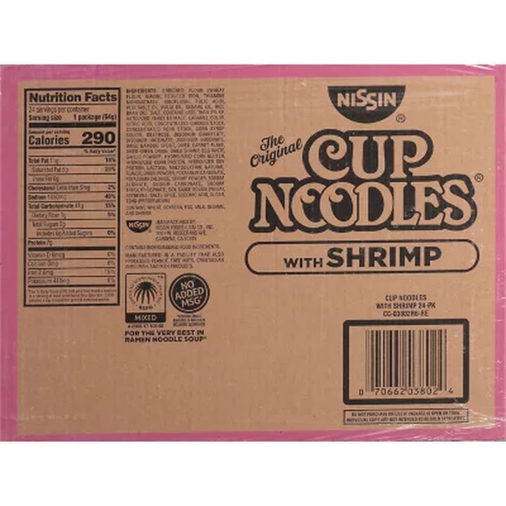Nissin Cup Noodles with Shrimp (2.25 Oz. Ea., 24 Ct.)