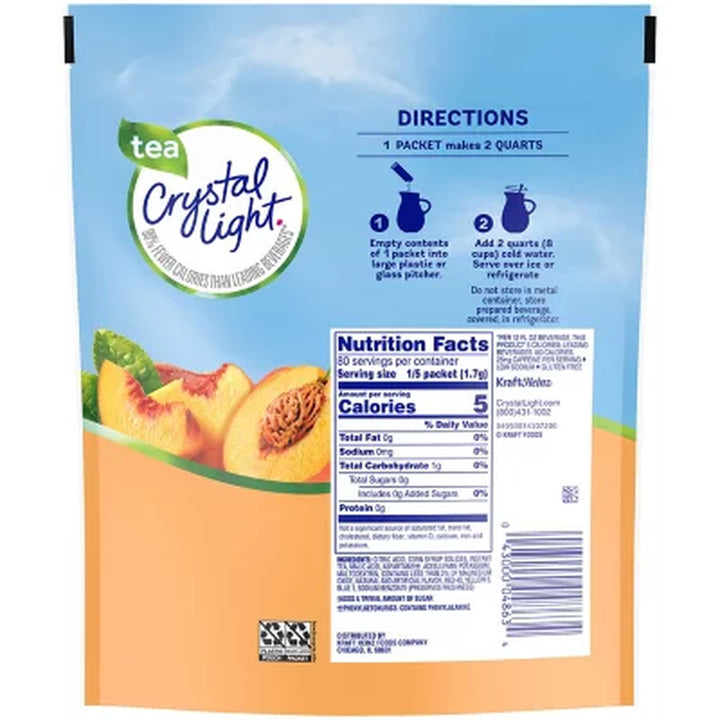 Crystal Light Peach Iced Tea Powdered Drink Mix 4.55 Oz.